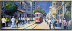 istanbul istiklal Caddesi Yağlı Boya Tablo resmi