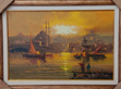 Eminönü'nde Gün Batımı Yağlı Boya Tablo resmi