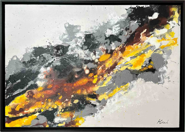 Altın Patlaması Yağlı Boya Tablo resmi