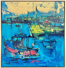 İstanbul Eminönü Manzarası Yağlı Boya Tablo resmi