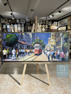 istanbul istiklal Caddesi Yağlı Boya Tablo resmi