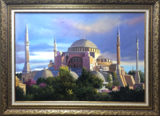 Ayasofya Camii Yağlı Boya Tablo resmi