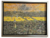 Sarı İstanbul ve Haliç Köprüsü Yağlı Boya Tablo resmi