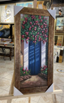Bodrum Kapıları ve Çiçekler Yağlı Boya Tablo resmi