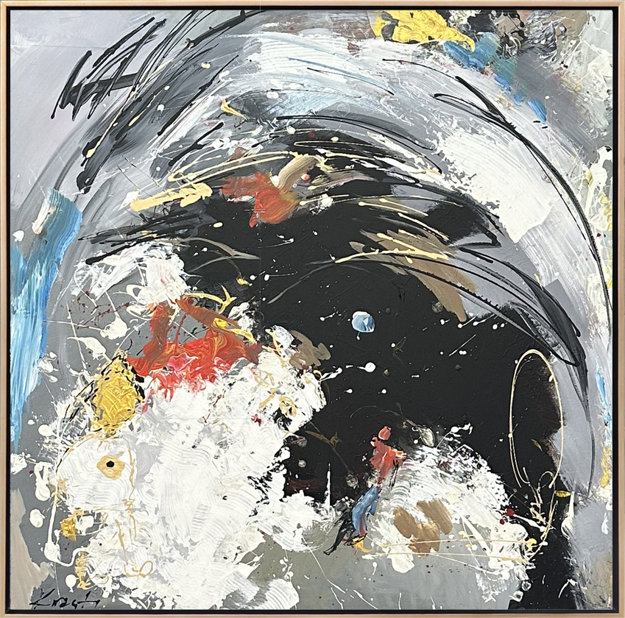 Renk Patlaması Yağlı Boya Tablo resmi