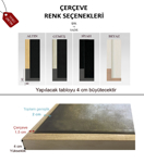 Çiçek Pazarı Yağlı Boya Tablo resmi