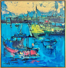 İstanbul Eminönü Manzarası Yağlı Boya Tablo resmi